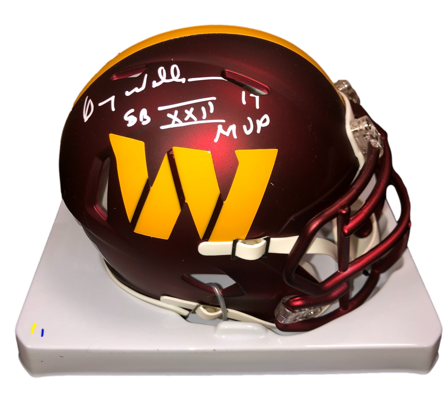 Washington Commanders Doug Williams Signed Auto Speed Mini Helmet - JSA W COA - 757 Sports Collectibles