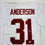 Autographed/Signed Will Anderson Alabama White College Football Jersey Beckett BAS COA