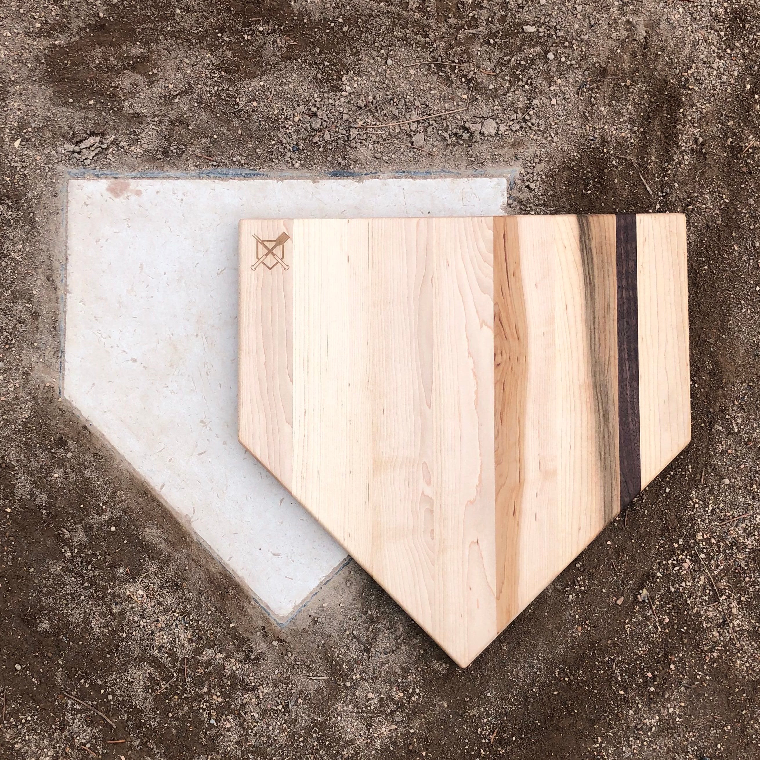Full Size (17" x 17") Home Plate Cutting Board - Sports Collectibles, Sports Memorabilia, Sports Fan Shop, Sports Gifts