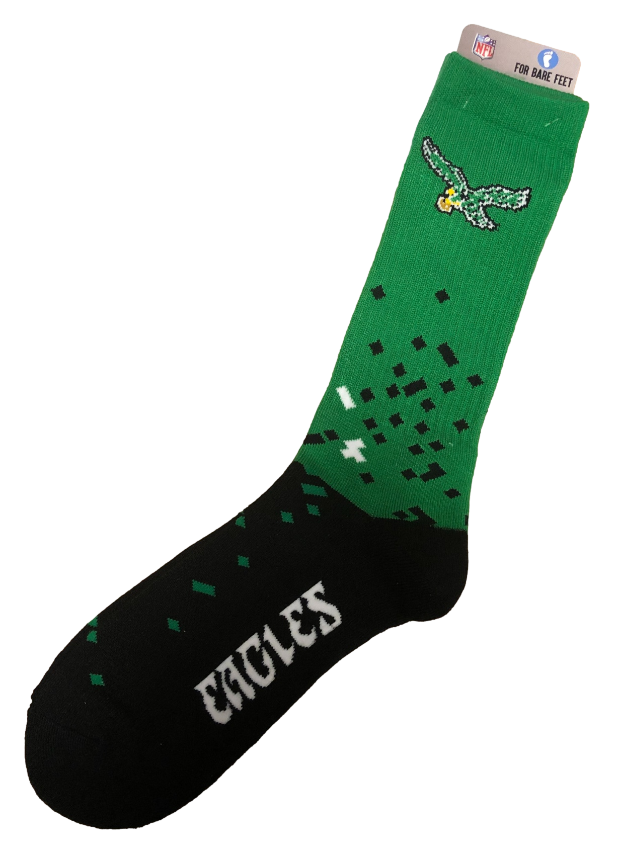 Philadelphia Eagles Throwback Vintage Spray Zone Retro Socks - Large - 757 Sports Collectibles