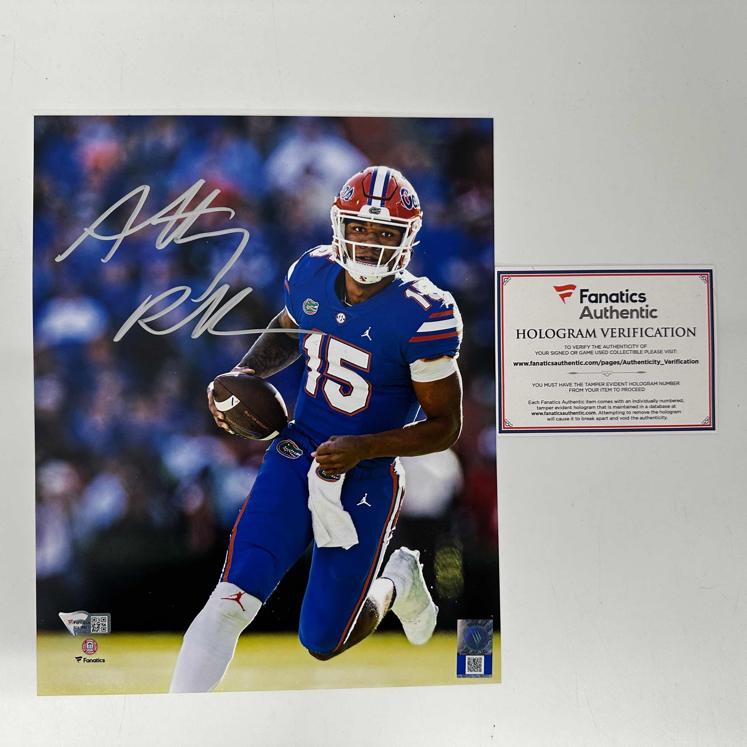 Autographed/Signed Anthony Richardson Florida Gators 8x10 College Football Photo Fanatics COA