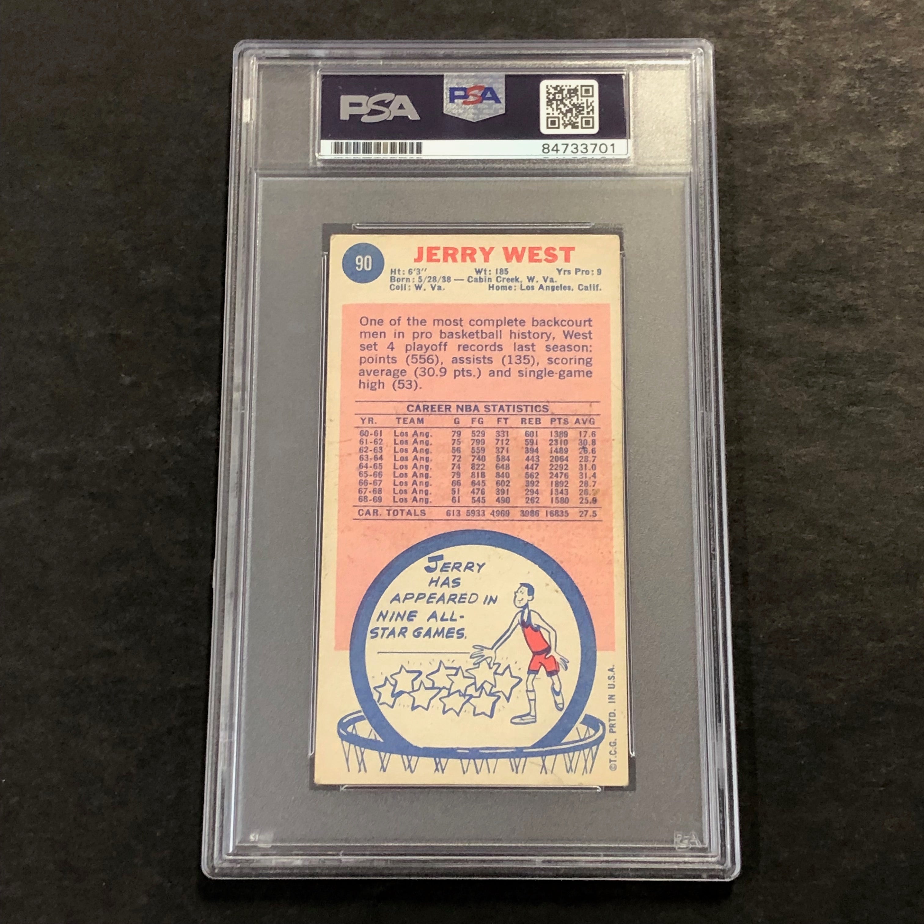 1969-70 Topps #90 Jerry West Signed Card Auto Grade 10 PSA Slabbed Lakers - Sports Collectibles, Sports Memorabilia, Sports Fan Shop, Sports Gifts