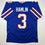 Autographed/Signed Damar Hamlin Buffalo Blue Football Jersey Beckett BAS COA