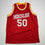 Autographed/Signed Ralph Sampson Houston Red Basketball Jersey JSA COA