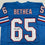 Autographed/Signed Elvin Bethea HOF 03 Tennessee Retro Light Blue Football Jersey JSA COA