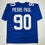 Autographed/Signed Jason Pierre-Paul JPP New York Blue Football Jersey JSA COA