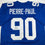 Autographed/Signed Jason Pierre-Paul JPP New York Blue Football Jersey JSA COA