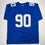 Autographed/Signed Jason Pierre-Paul JPP New York Blue Football Jersey JSA COA