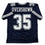 Autographed/Signed DeMarvion Overshown Dallas Blue Football Jersey JSA COA