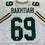 Autographed/Signed David Bakhtiari Green Bay White Football Jersey JSA COA