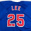 Autographed/Signed Derrek Lee Chicago Blue Baseball Jersey Beckett BAS COA