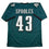 Autographed/Signed Darren Sproles Philadelphia Green Football Jersey Beckett BAS COA