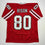 Autographed/Signed Andre Rison Atlanta Red Football Jersey Beckett BAS COA