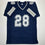 Autographed/Signed Malik Hooker Dallas Blue Football Jersey Beckett BAS COA
