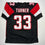 Autographed/Signed Michael Turner Atlanta Black Football Jersey Beckett BAS COA