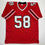 Autographed/Signed Jessie Tuggle Atlanta Red Football Jersey JSA COA