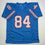 Autographed/Signed Billy White Shoes Johnson Tennessee Retro Light Blue Football Jersey JSA COA
