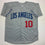 Autographed/Signed Gary Sheffield Los Angeles LA Grey Baseball Jersey JSA COA