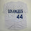Autographed/Signed Darryl Strawberry Los Angeles LA White Baseball Jersey JSA COA