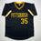 Autographed/Signed Manny Sanguillen Pittsburgh Black Baseball Jersey JSA COA