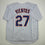Autographed/Signed Mark Vientos New York Pinstripe Baseball Jersey Beckett BAS COA