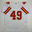 Autographed/Signed Tony Richardson Kansas City White Football Jersey JSA COA