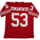 Autographed/Signed Bill Romanowski San Francisco Red Football Jersey Beckett BAS COA