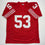 Autographed/Signed Bill Romanowski San Francisco Red Football Jersey Beckett BAS COA