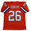Autographed/Signed Clinton Portis Denver Retro Orange Football Jersey Beckett BAS COA