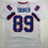 Autographed/Signed Steve Tasker Buffalo White Football Jersey JSA COA