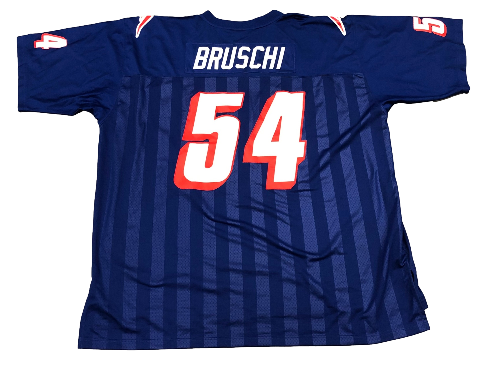 New England Patriots Teddy Bruschi Mitchell & Ness Sewn Replica Throwback Jersey - 5XL - Worn Once - 757 Sports Collectibles