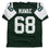 Autographed/Signed Kevin Mawae HOF 2019 New York Green Football Jersey Beckett BAS COA