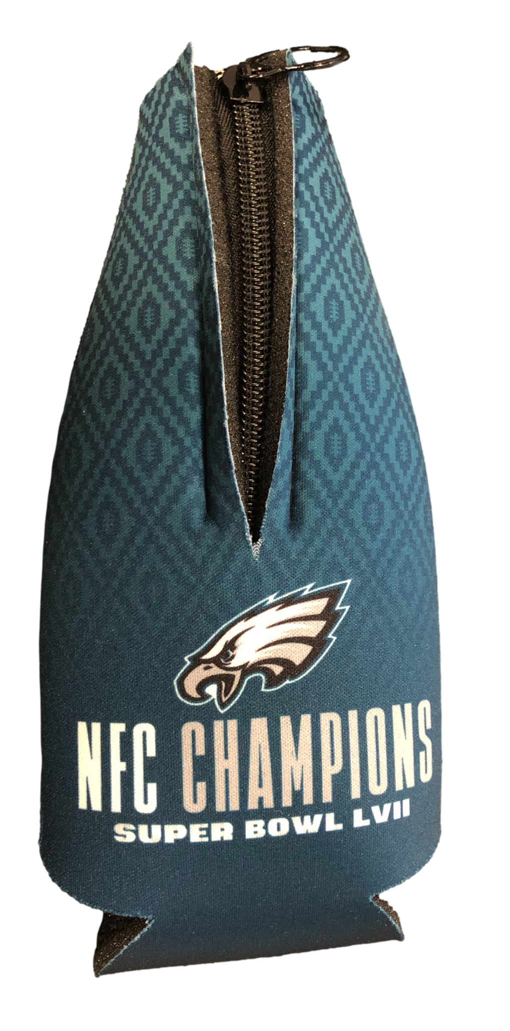 Philadelphia Eagles NFC Champions Super Bowl LVII Bottle Cooler with Zipper - 757 Sports Collectibles