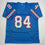Autographed/Signed Haywood Jeffires Tennessee Retro Light Blue Football Jersey JSA COA