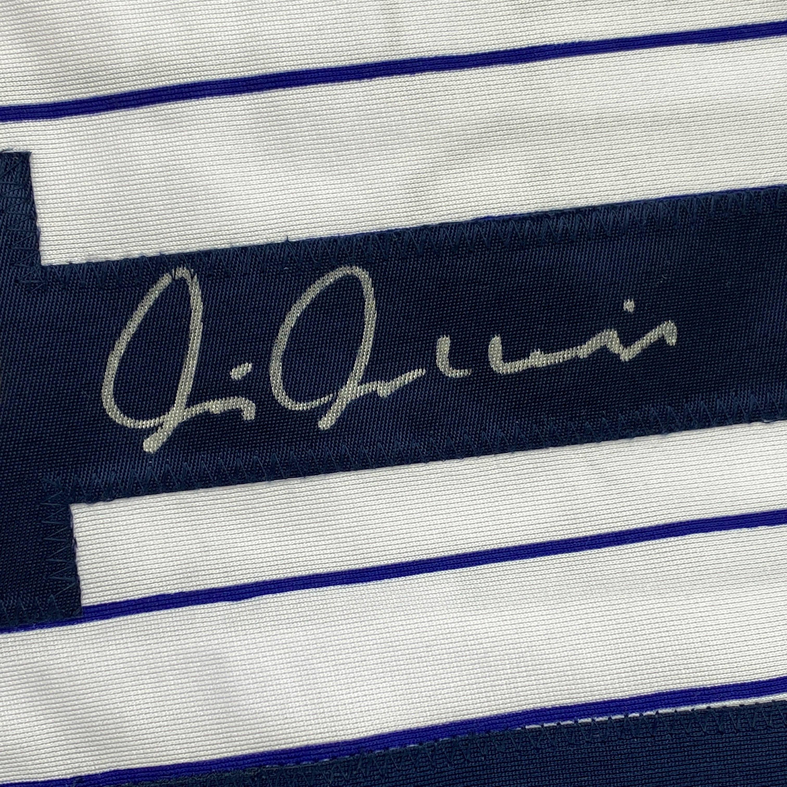 Autographed/Signed Chris Chambliss New York Pinstripe Baseball Jersey JSA COA