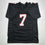 Autographed/Signed Bijan Robinson Atlanta Retro Black Football Jersey Beckett BAS COA