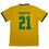 Autographed/Signed Rodrygo Silva de Goes Brazil Yellow Soccer World Cup Jersey Beckett BAS COA