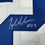 Autographed/Signed Joseph Addai Indianapolis White Football Jersey JSA COA