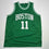 Autographed/Signed Charlie Scott Boston Green Basketball Jersey JSA COA