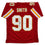 Autographed/Signed Neil Smith Kansas City Red Football Jersey JSA COA