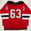Autographed/Signed Jesper Bratt New Jersey Red Hockey Jersey Beckett BAS COA