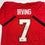 Autographed/Signed Bucky Irving Tampa Bay Red Football Jersey Beckett BAS COA