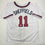 Autographed/Signed Gary Sheffield Atlanta White Baseball Jersey Beckett BAS COA