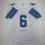 Autographed/Signed Terrion Arnold Detroit White Football Jersey Beckett BAS COA