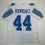 Autographed/Signed Malcolm Rodriguez Detroit White Football Jersey Beckett BAS COA