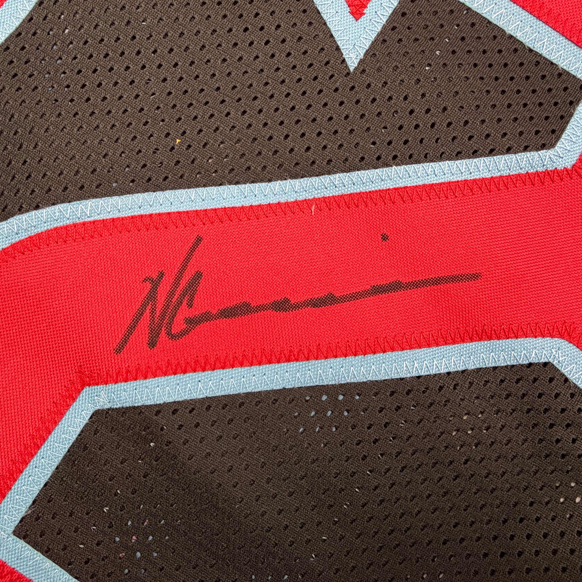 Autographed/Signed Nico Collins Houston H-Town Black Football Jersey JSA COA