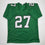 Autographed/Signed Quinyon Mitchell Philadelphia Kelly Green Football Jersey JSA COA