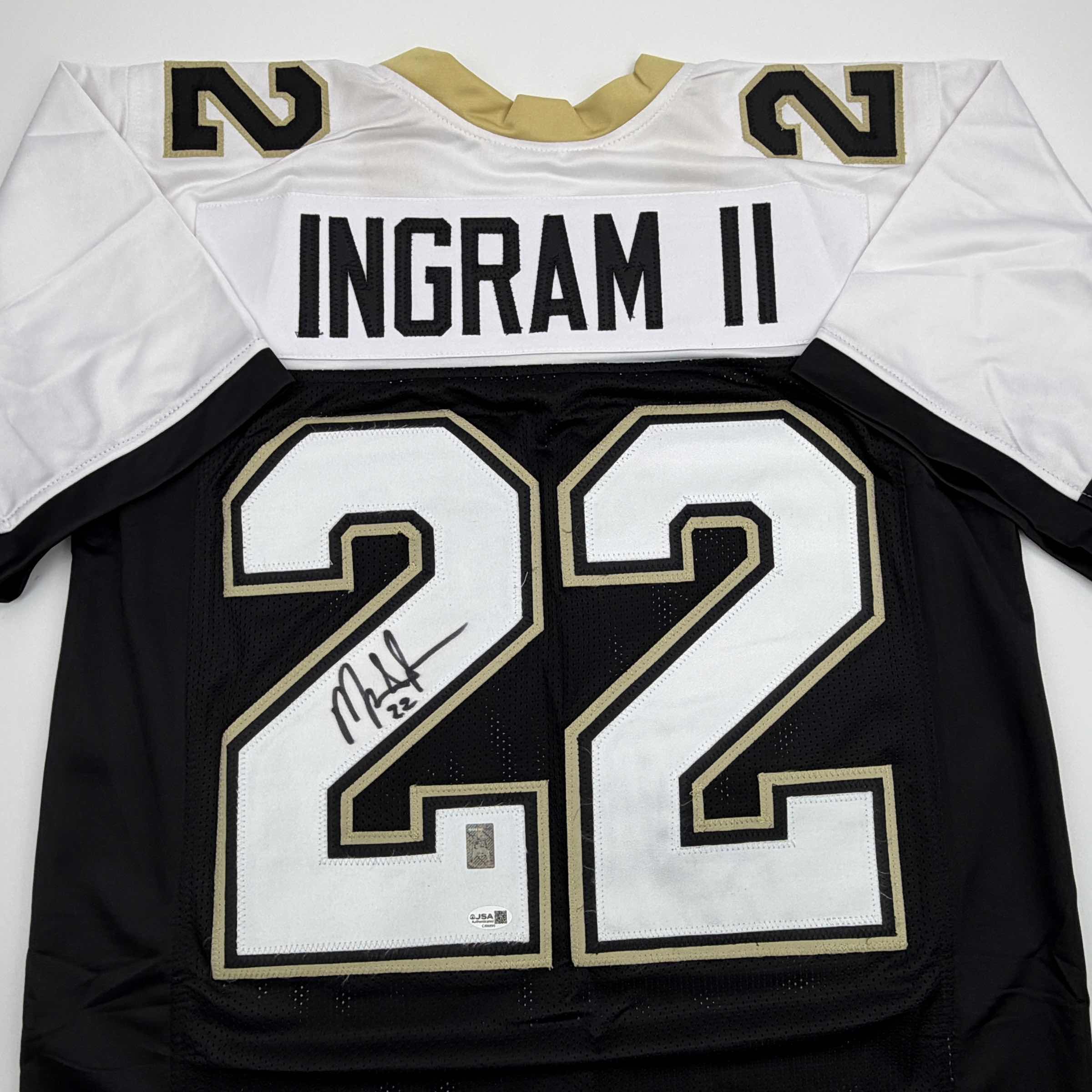 Autographed/Signed Mark Ingram II New Orleans Black Alternate Football Jersey JSA COA