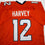Autographed/Signed R.J RJ Harvey Denver Orange Football Jersey JSA COA