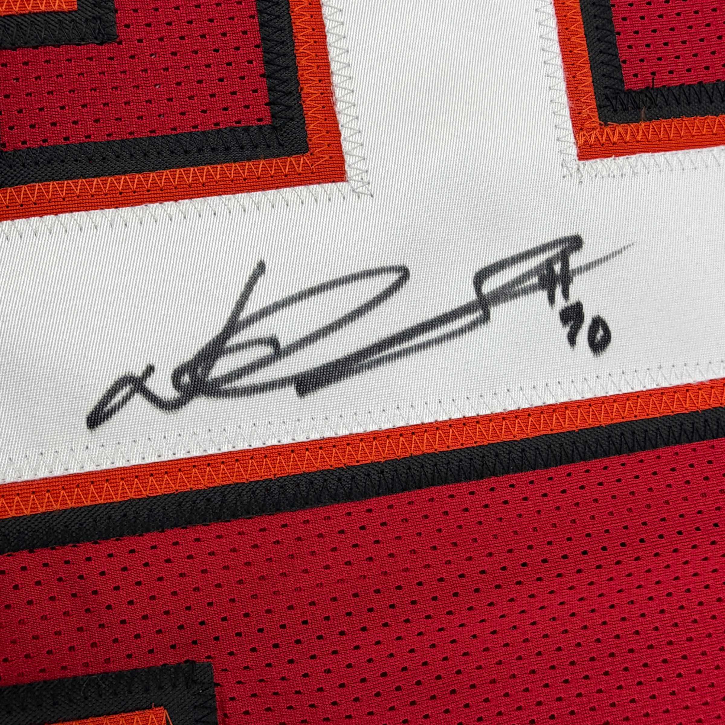 Autographed/Signed Ndamukong Suh Tampa Bay Red Football Jersey Beckett BAS COA